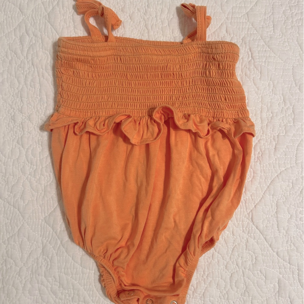 12-18 month bamboo romper larkspur